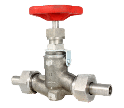 STRAIGHT STEEL STOP VALVE WITH WELDED ENDS CS DIN86551 PN 100