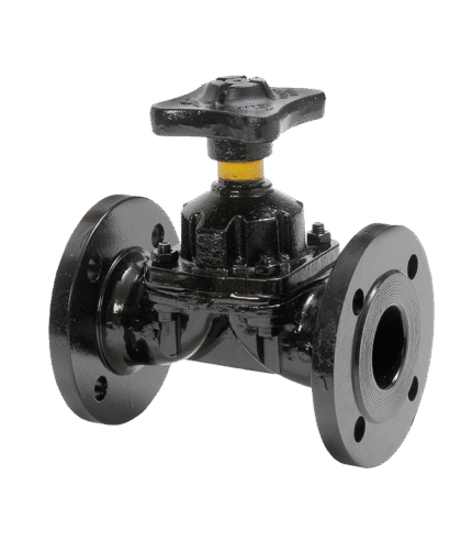 DIN FLANGED DIAPHRAGM VALVE