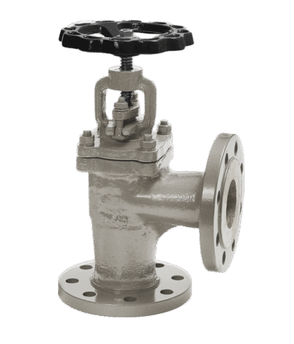 STEEL ANGLE VALVE DIN 3202 F32, PN 40