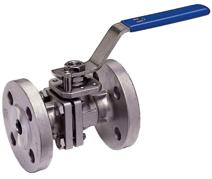 STAINLESS STEEL FLANGE BALL VALVE 2 PARTS DIN PN 16