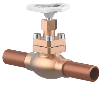 CRYOGENIC GATE VALVE TYPE 01301 WITH BRAZE COPPER END
