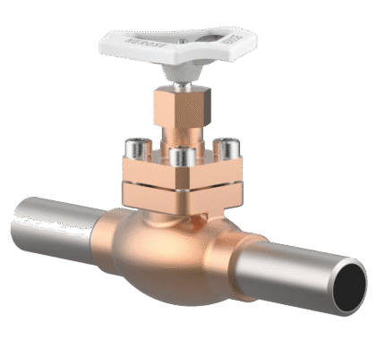 CRYOGENIC GATE VALVE TYPE 01301 WITH BRAZED STAINLESS STEEL ENDS